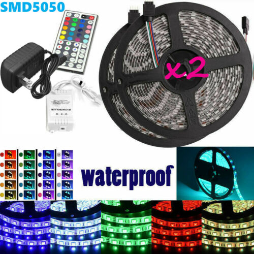 Led Strip Lighting 2*5M 32.8 Ft 5050 RGB 300 LEDs Flexible Color Changing Light